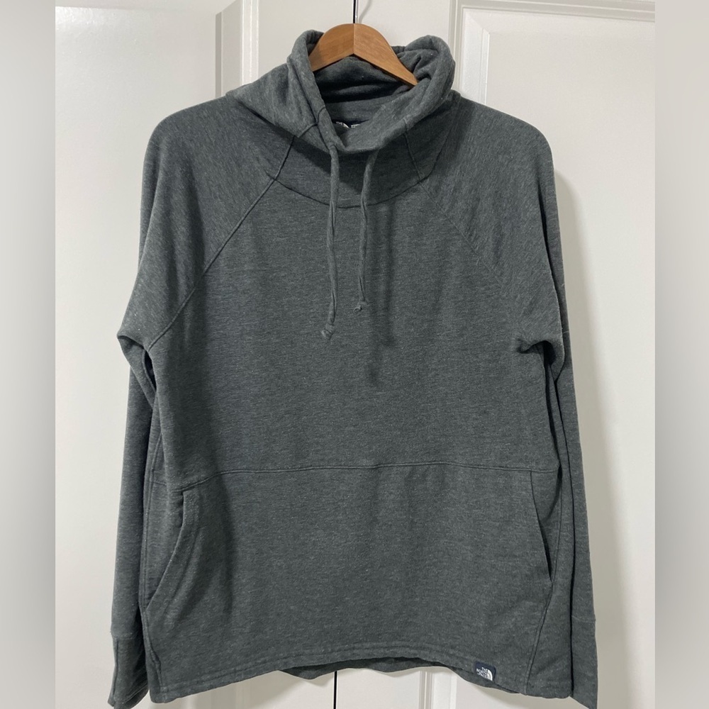 #81-THE NORTH FACE- Women's Lanna Pullover Hoodie Size medium Mock Cowl Neck